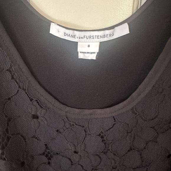 Diane von Furstenberg | Black Shift Dress with Pockets - Picture 3 of 10